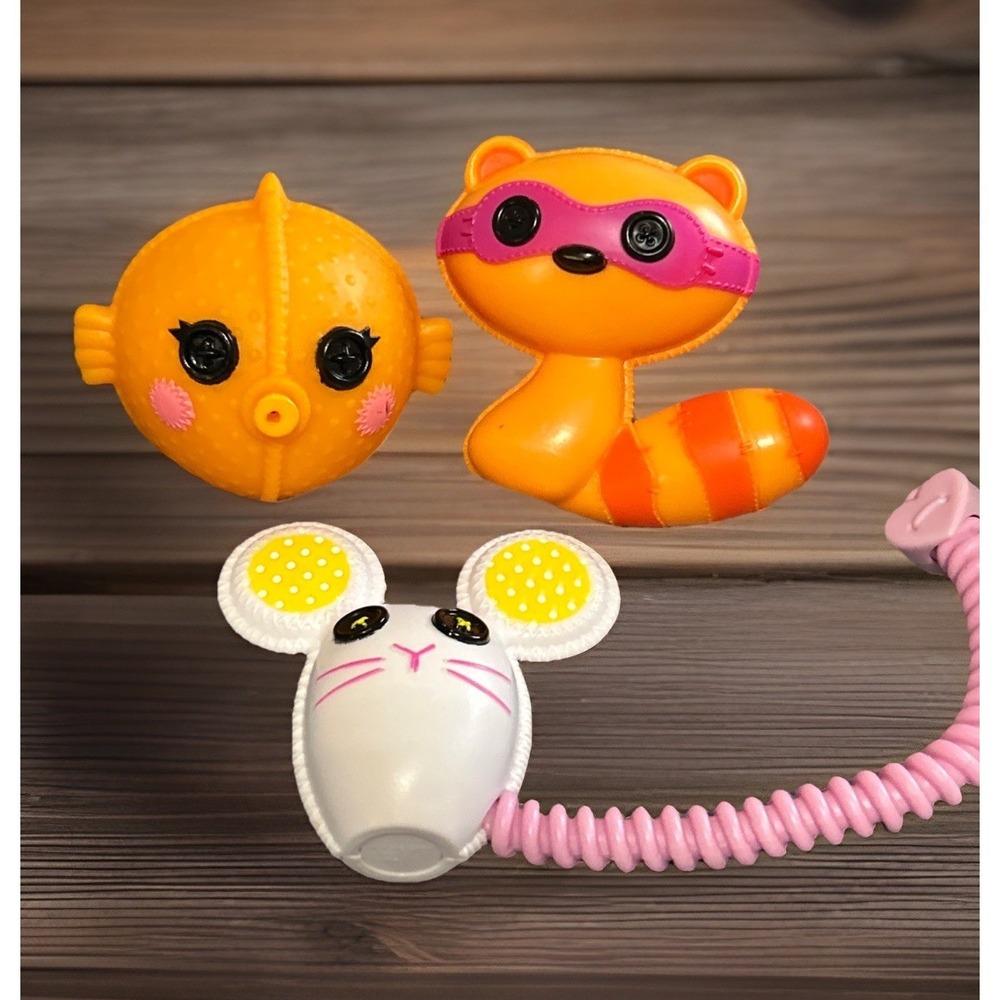 MGA Lalaloopsy Replacement Pet lot Of 3 Dyna Might Crumbs Sugar Cookie Puffer